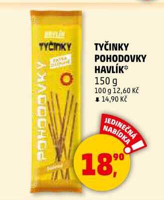 TYČINKY POHODOVKY HAVLÍK, 150 g
