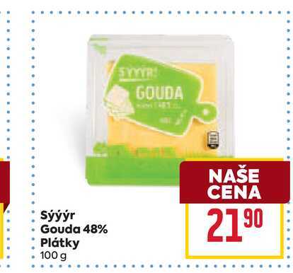 Sýýýr Gouda 48% Plátky 100 g