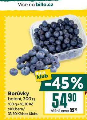 Borůvky balení,300 g