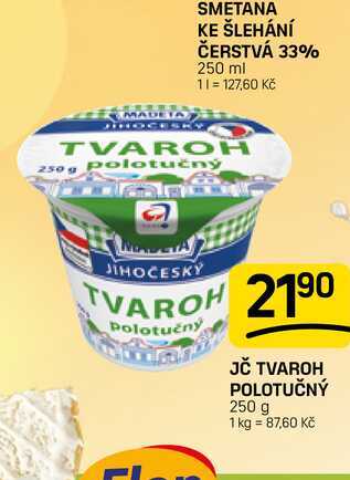 JČ TVAROH POLOTUČNÝ 250 g