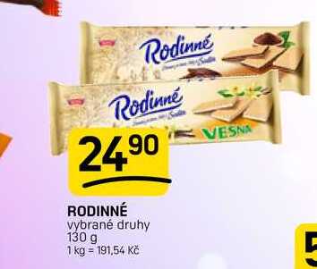 RODINNÉ vybrané druhy 130 g