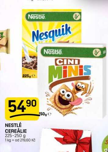 NESTLÉ CEREÁLIE 225-250 g