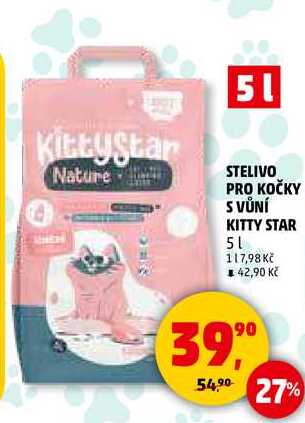 STELIVO PRO KOČKY S VŮNÍ KITTY STAR, 5 l