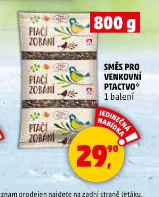 SMĚS PRO VENKOVNÍ PTACTVO, 800 g