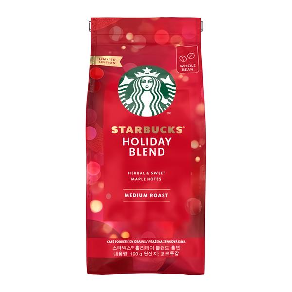 Starbucks® Holiday Blend limitovaná edice Medium Roast, zrnková káva, 190 g