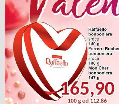 Raffaello bonboniera srdce 140 g