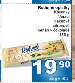 Rodinné oplatky Kávenky 130g