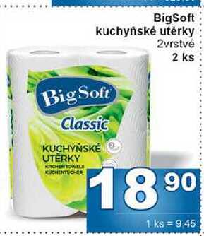 BigSoft kuchyňské utěrky 2 ks