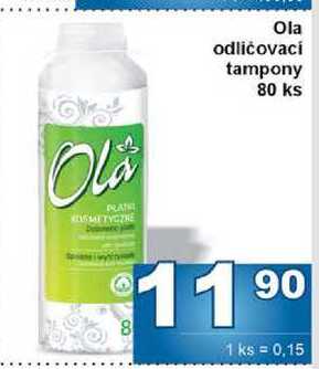 Ola odličovací tampony 80 ks