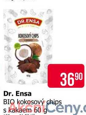 Dr. Ensa BIO kokosový chips s kakaem 60g