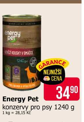 Energy Pet konzervy pro psy 1240 g