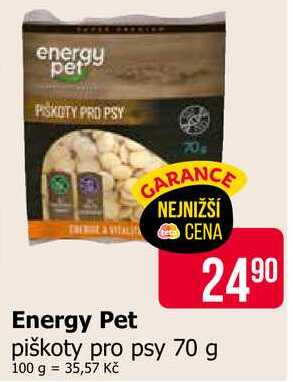 Energy Pet piškoty pro psy 70 g 