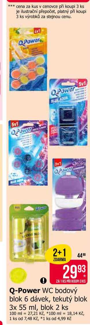 Q-Power WC bodový blok 6 dávek