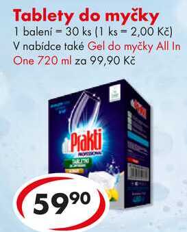 Tablety do myčky, 30 ks  