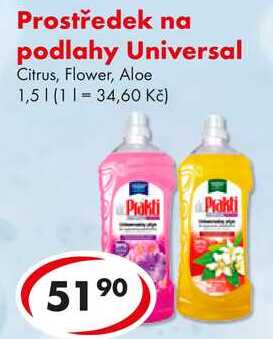 Prostředek na podlahy Universal, 1,5 l 
