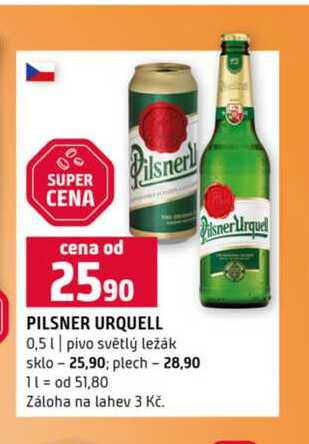 PILSNER URQUELL 0,5l pivo světlý ležák 