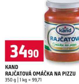 KAND RAJČATOVÁ OMÁČKA NA PIZZU 350 g 