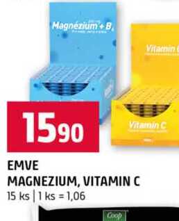 EMVE Vitamin C MAGNEZIUM, VITAMIN C 15 ks