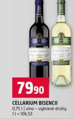 CELLARIUM BISENCII 0,75l vino vybrané druhy