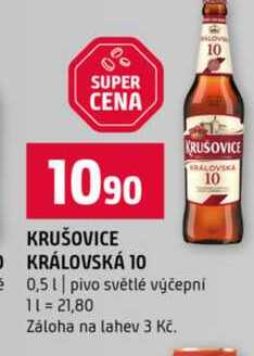 KRUSOVICE RALOVSKA 10 0,5l pivo světlé výčepní 