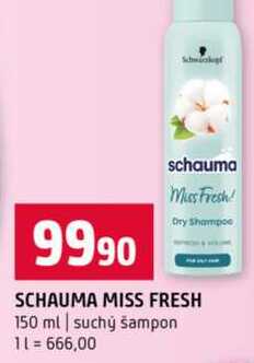 SCHAUMA MISS FRESH 150 ml suchý šampon 