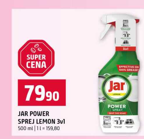 JAR POWER SPREJ LEMON 3v1 500 ml 
