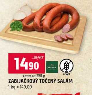 ZABIJAČKOVÝ TOČENÝ SALÁM 100g