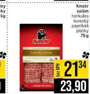 Kmotr salám herkules lovecký paprikáš plátky 75g 