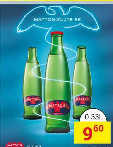 MATTONI 0,33L sklo