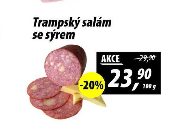 Trampský salám se sýrem, 100 g