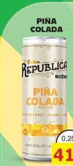 BOŽKOV REPUBLICA PINA COLADA míchaný nápoj 0,25l, plech