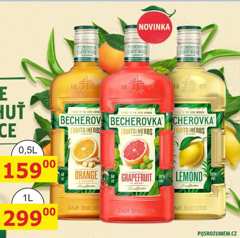 BECHEROVKA FRUITS HERBS LIQUEUR 0,5l