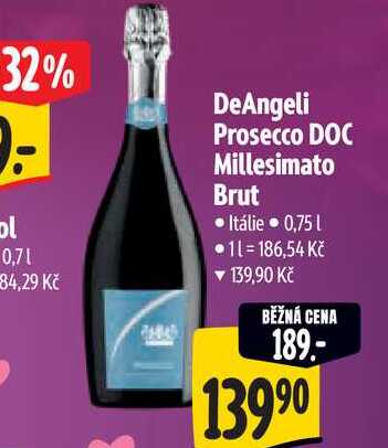  DeAngeli Prosecco DOC Millesimato Brut 0,75 l