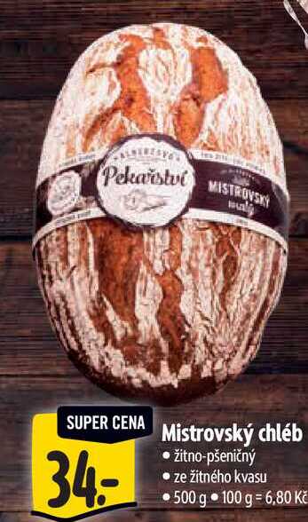 Mistrovský chléb 500 g