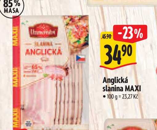  Anglická slanina MAXI 100 g 