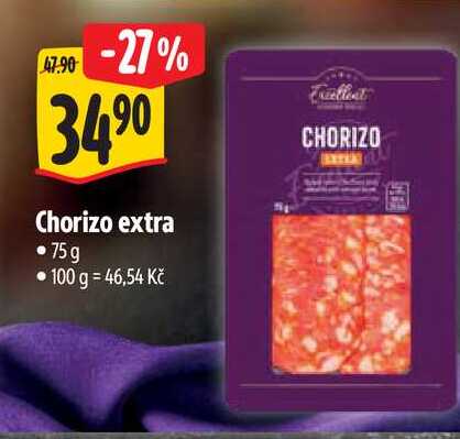   Chorizo extra  75g  