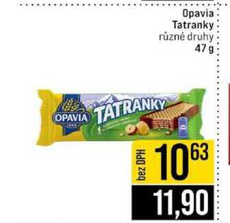 Opavia Tatranky různé druhy 47g