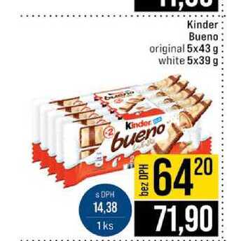Kinder Bueno original 5x43 g white 5x39 g