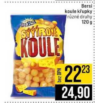 Bersi koule křupky různé druhy 120 g 