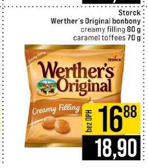 Storck Werther's Original bonbony creamy filling 80 g caramel toffees 70 g