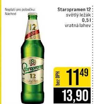 Staropramen 12 světlý ležák 0,5l