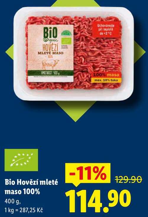Bio Hovězí mleté maso 100%, 400 g