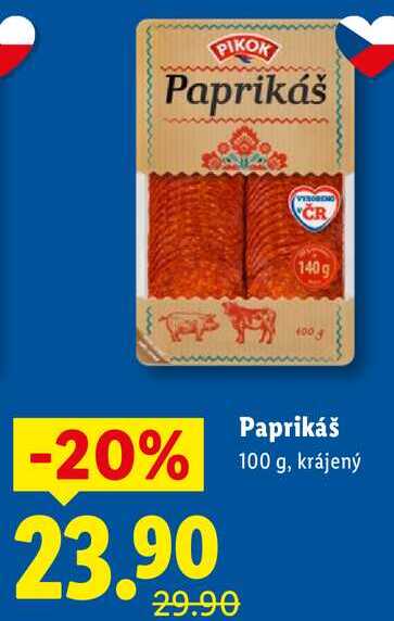 Paprikáš, 100 g