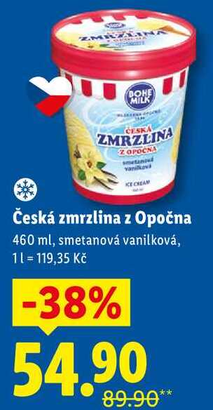Česká zmrzlina z Opočna, 460 ml
