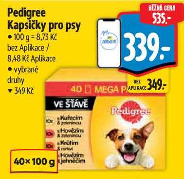 Pedigree Kapsičky pro psy, 40x 100 g