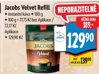 Jacobs Velvet Refill, 180 g