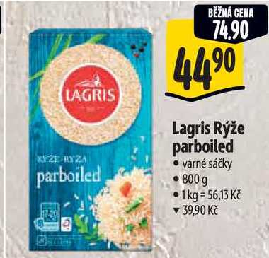Lagris Rýže parboiled, 800 g