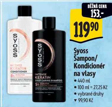 Syoss Kondicionér na vlasy, 440 ml