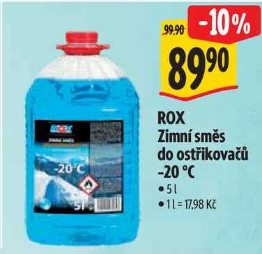 ROX Zimní směs do ostřikovačů -20°C, 5 l