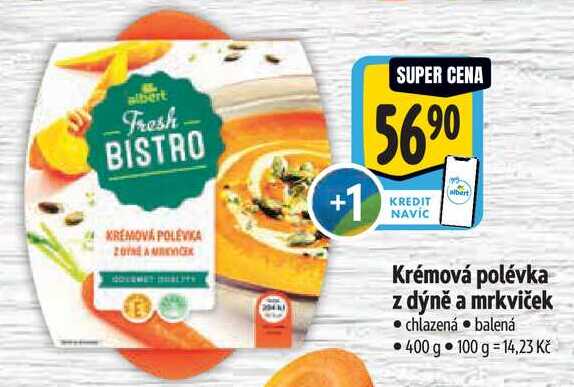 Krémová polévka z dýně a mrkviček, 400 g